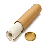Rolled canvas illustration
